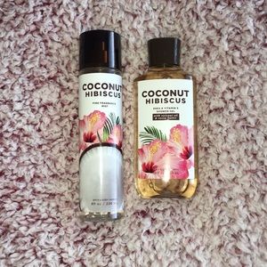 Coconut Hibiscus shower gel and fragrance mist